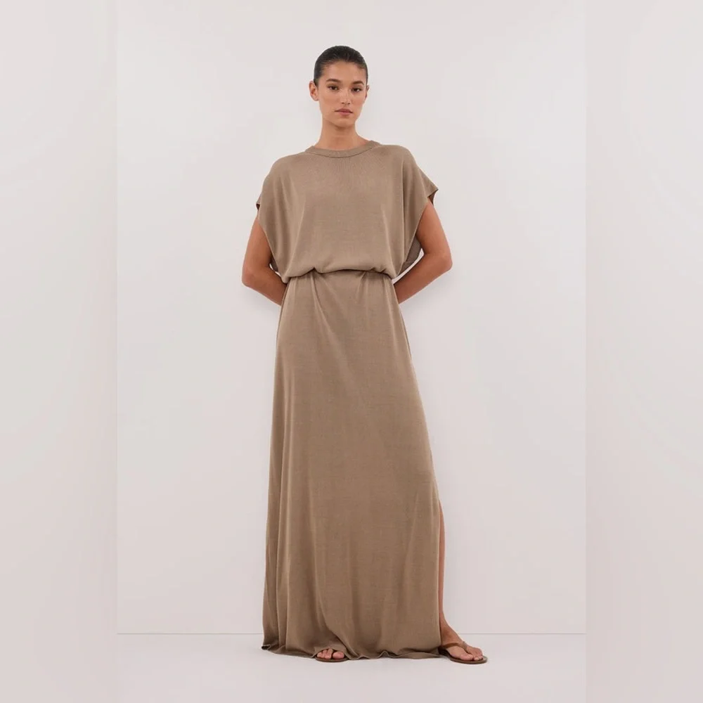 NWT DISSH JACKI SAGE SLEEVELESS KNIT MAXI DRESS size Xs - Picture 1 of 11
